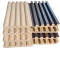 Durable WPC Interior Wall Paneling - Eco-Friendly Fluted Design