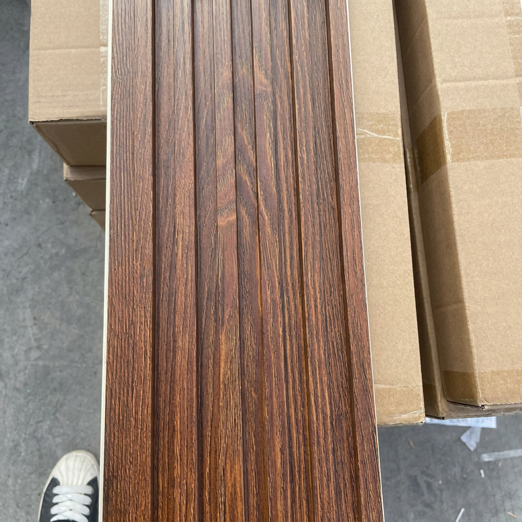Durable WPC Interior Wall Paneling - Eco-Friendly Fluted Design