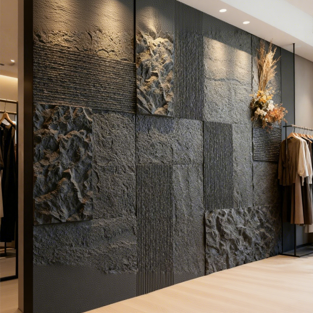 Realistic 3D PU Stone Wall Panel - Faux Rock Veneer