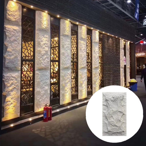3D PU Stone Wall Panels - Premium Faux Stone Accent Wall Tiles (4-Pack)