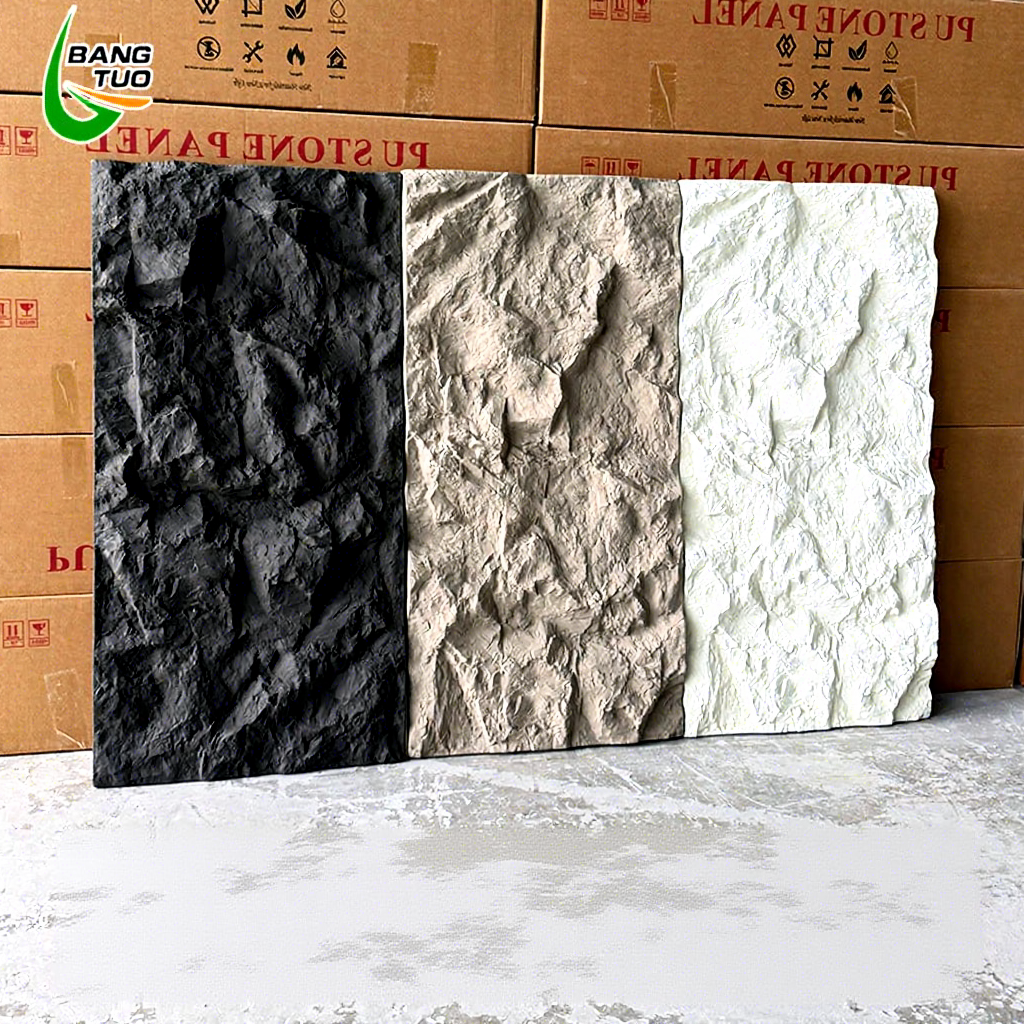 Realistic 3D PU Stone Wall Panel - Faux Rock Veneer