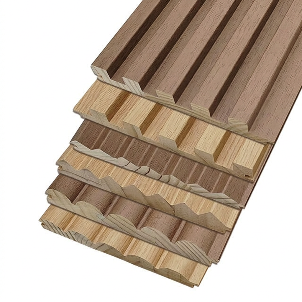 Modern Acoustic Slat Wall Panel - Decorative Interior Grille